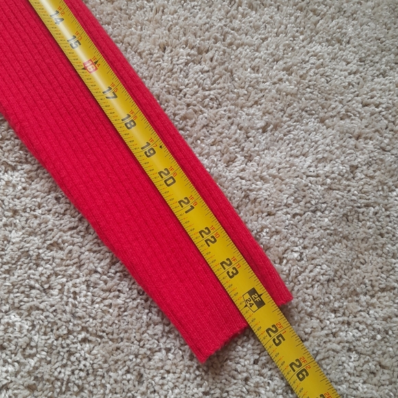 Ett Twa Anthropologie red wool blend sweater womens XS - Picture 9 of 10